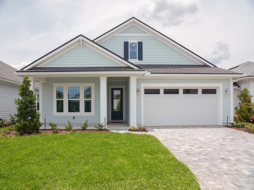 New,Construction,Model,Home,Exterior